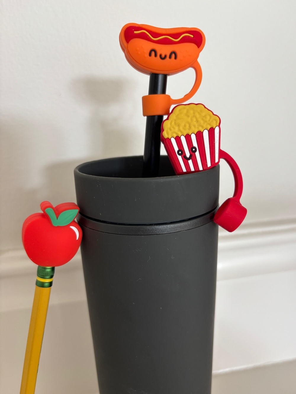 Treat Trio Straw and Pencil Topper Set - Picture 2 of 2